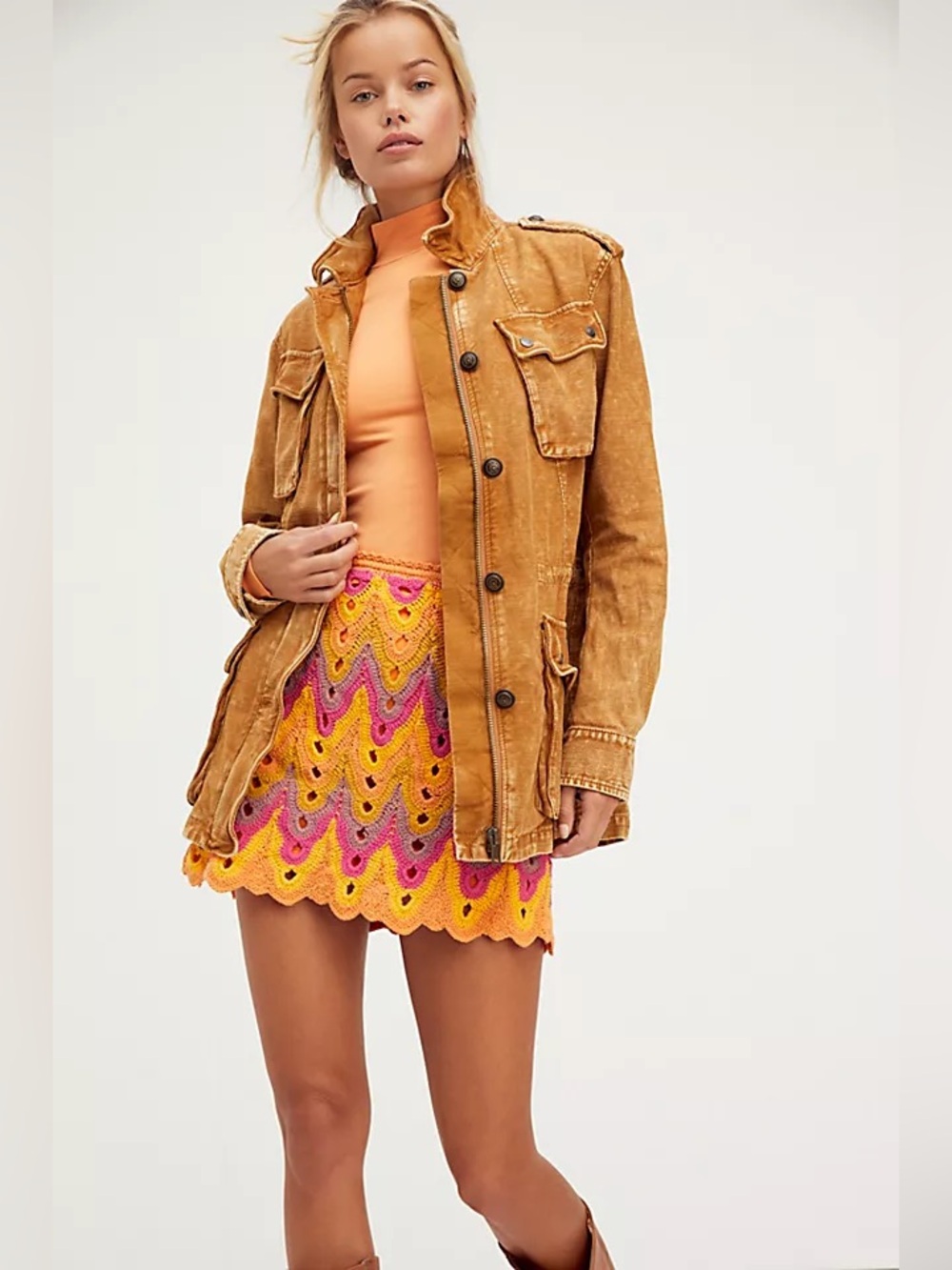 FREE PEOPLE Not Your Brother's Surplus Jacket  L NWT